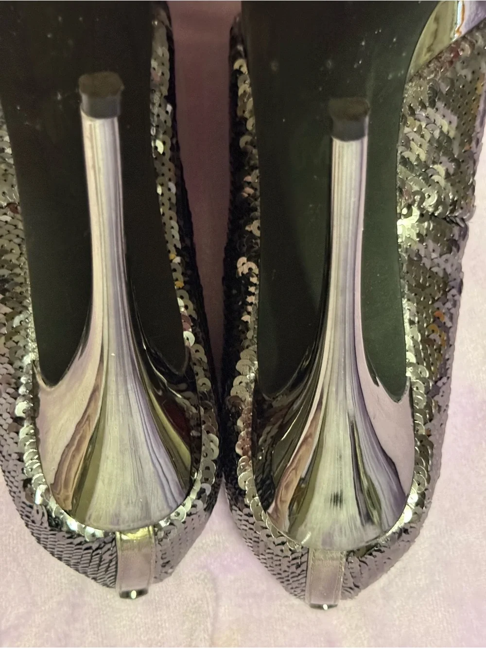 Michael Kors Black Sequin Stiletto Pumps